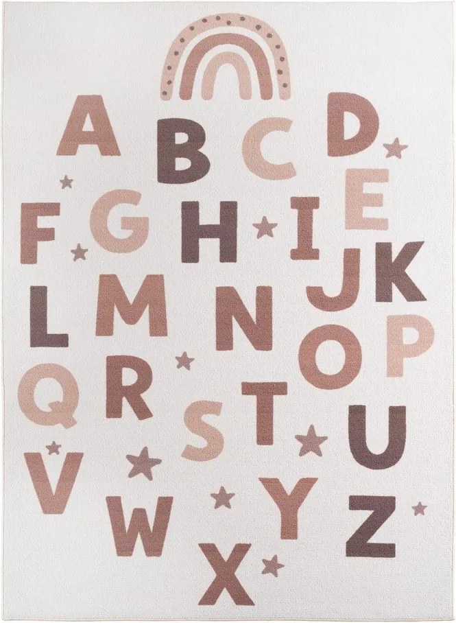 Кремав детски килим подходящ за пране 140x200 cm Coco 1133 – Ayyildiz Carpets