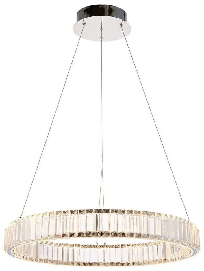 Endon 102255 - Димируем LED полилей на кабел LAGUNA LED/36W/230V, лъскав хром