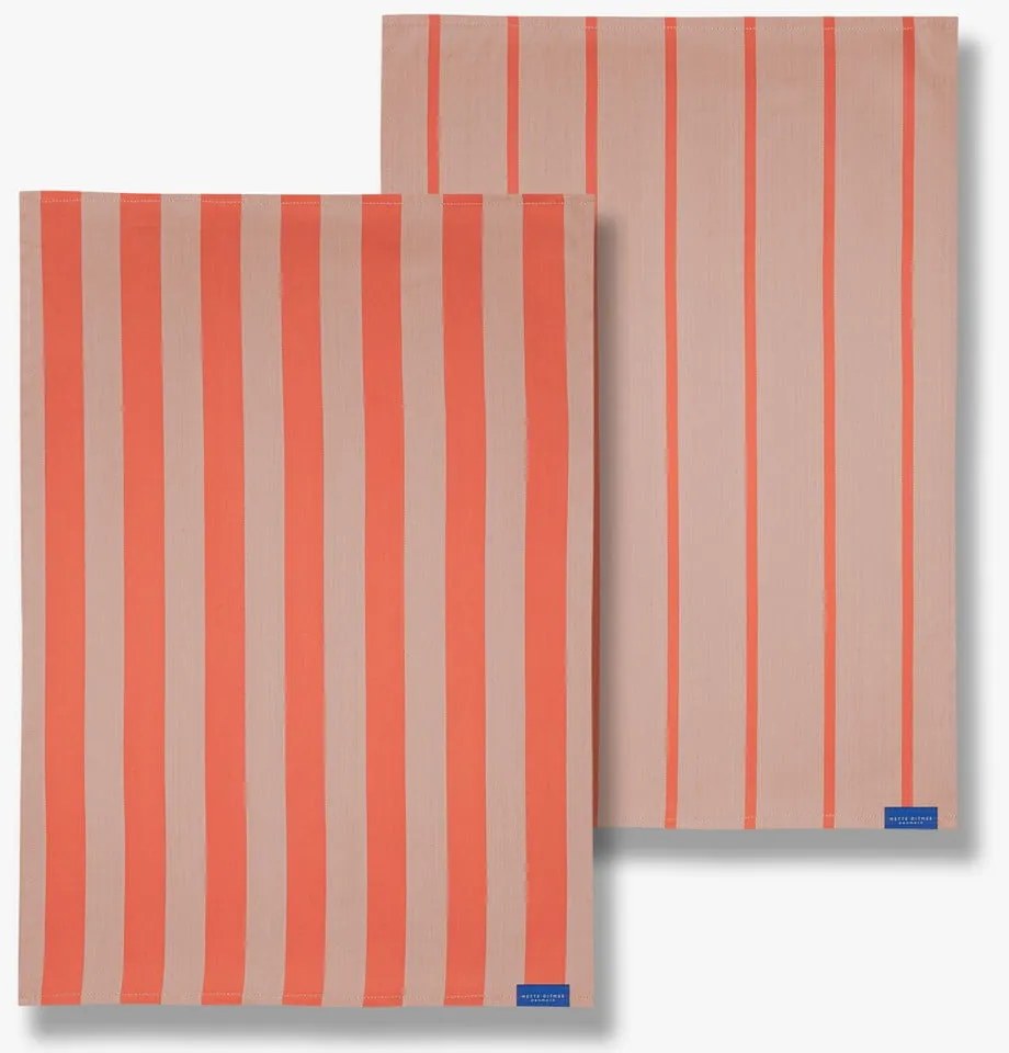 Памучни кърпи за съдове в комплект 2 бр. 50x70 cm Stripes – Mette Ditmer Denmark