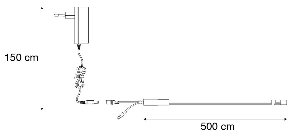 Димируема LED лента 5 метра RGBW 20W 1600LM 3000K