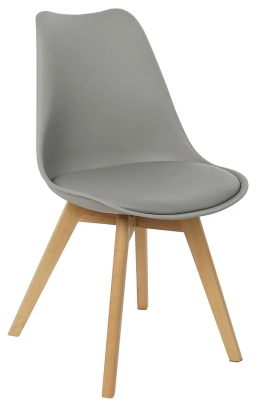 Стол DKD Home Decor 48 x 55 x 83 cm Пяна Сив Кафяв полипропилен Бук