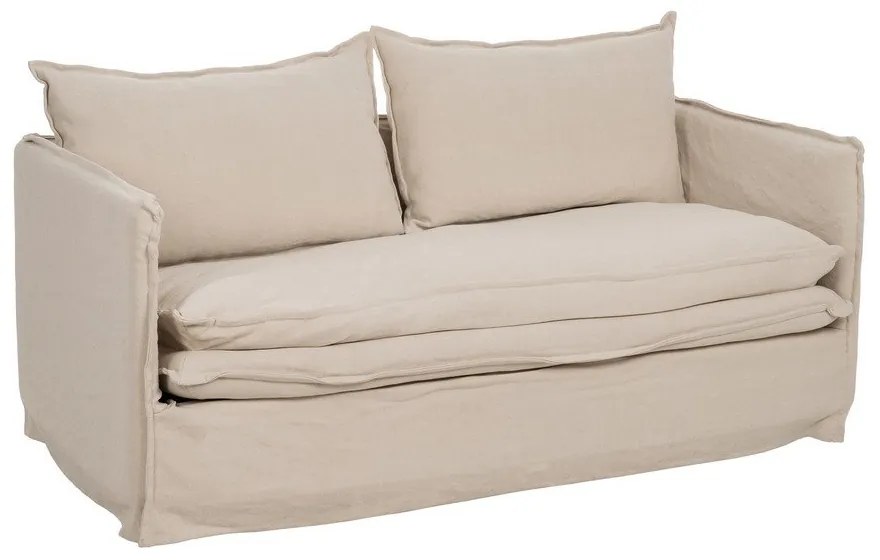 Кремав ленен диван 180 cm – Ixia