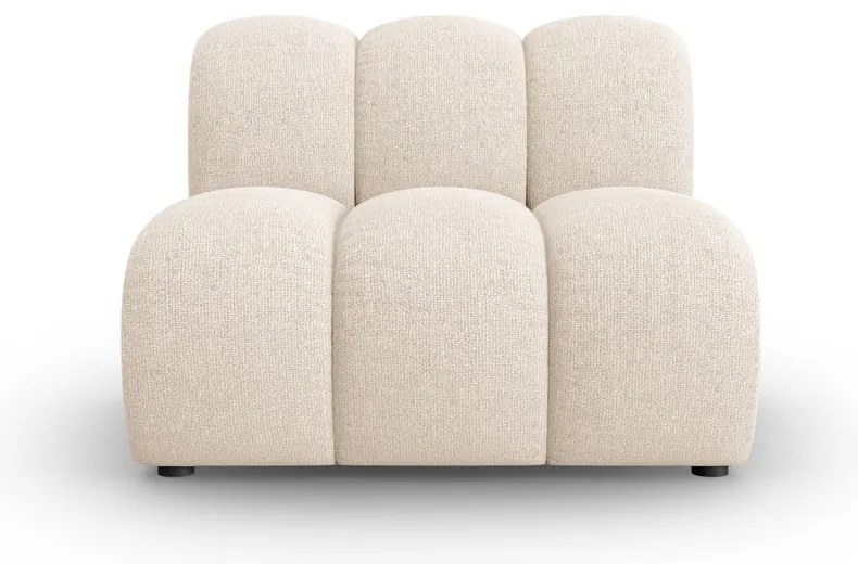 Кремав модулен диван (среден модул) Lupine – Micadoni Home