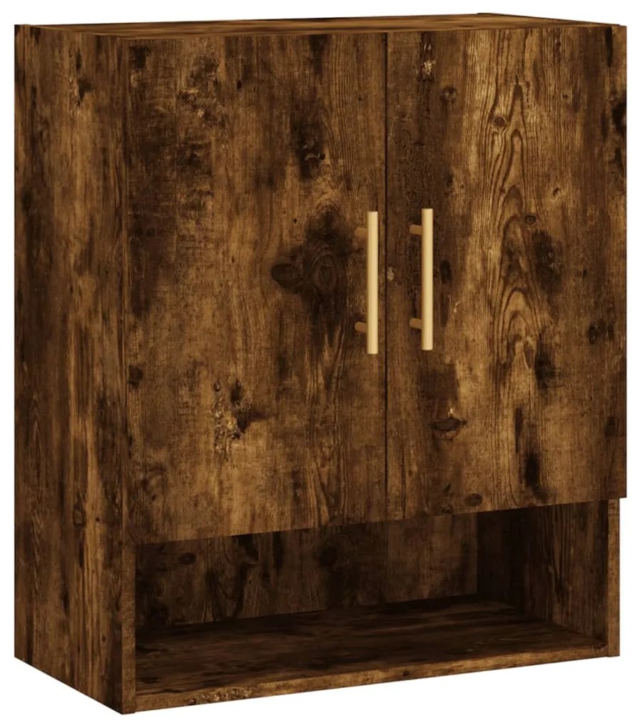 829897 vidaXL Стенен шкаф, опушен дъб, 60x31x70 см, инженерно дърво