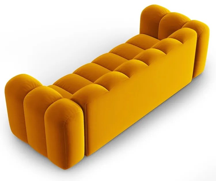 Жълт диван 228 cm Lupine – Micadoni Home