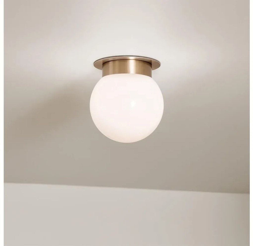 Kichler KL-ALBERS-F-G-CPZ-Таванно осветително тяло ALBERS 1xE27/40W/230V Ø20,3 cm златисто