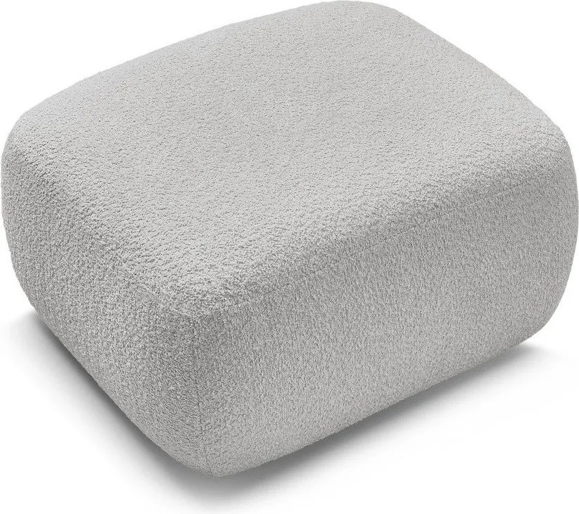 Светлосива табуретка от прежда с примки от букле Montaigne – Bobochic Paris