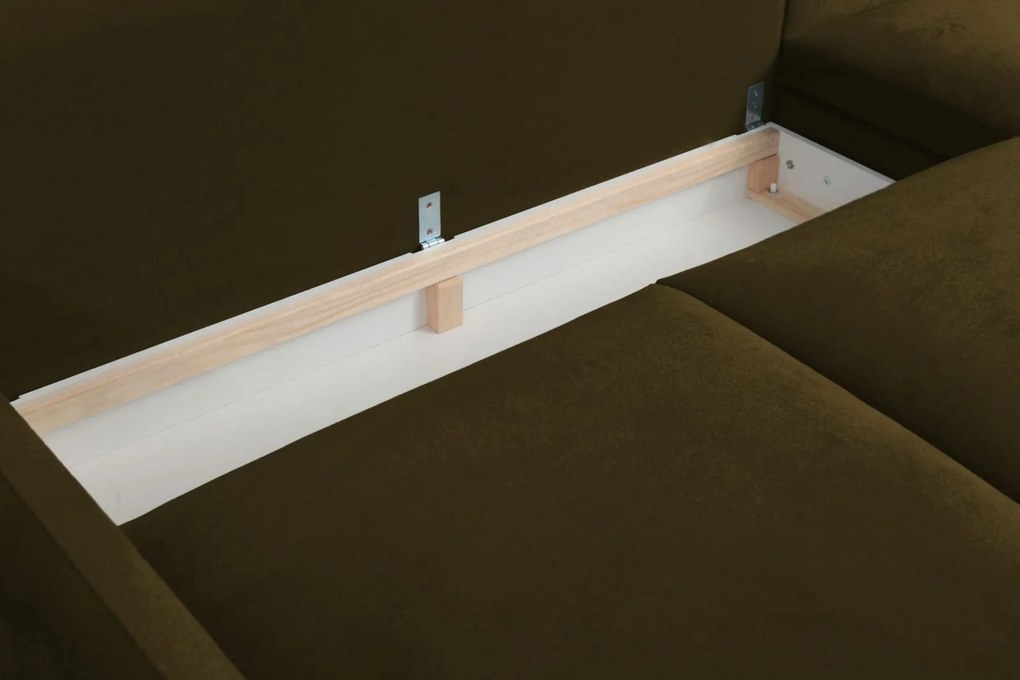 Ъглов диван Camille-Right-Mustard