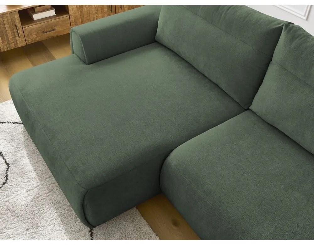 Тъмнозелен ъглов диван Aden – Bobochic Paris