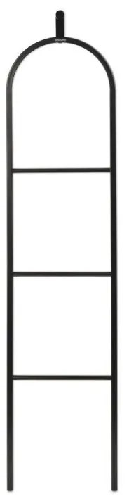 Многофункционална закачалка за дрехи Brabantia Linn 1008927, 3 рафта, Овална част за закачане на сако, Устойчива на корозия, Черен