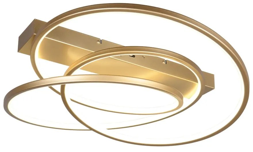 LED затъмняващо се осветително тяло за таван златно 49x64 cm Darvin – Trio