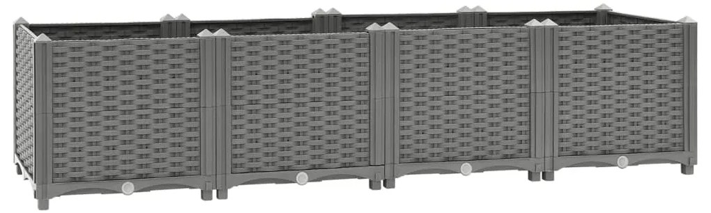 153296 vidaXL Повдигната леха, 160x40x38 см, полипропилен