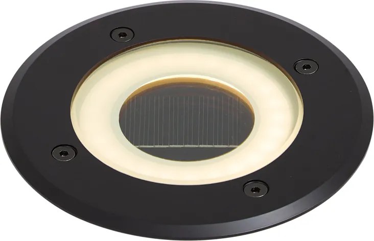 Модерен градински спот черен вкл. LED акумулаторен със соларна батерия IP65 - Solyx