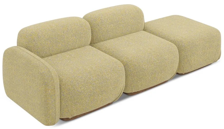 Жълт модулна лежанка (ляв ъгъл) Ailani – Makamii