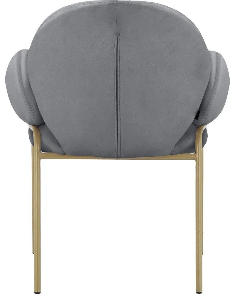 Сиви тапицирани трапезни столове в комплект с подлакътници 2 бр. Iwama – Støraa