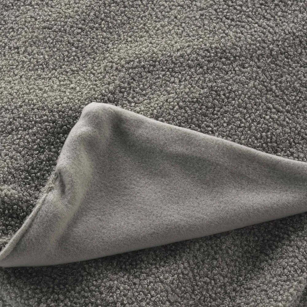 Сиво одеяло от флийс 180x220 cm Curly Wooly – douceur d'intérieur