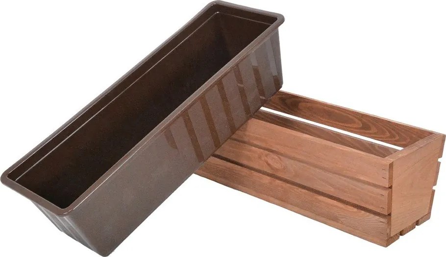 Дървена саксия за цветя 51 cm Modern – Rojaplast