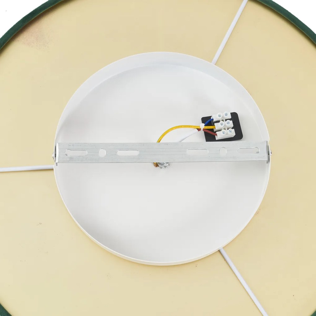 Модерна таванна лампа зелен кадифен вкл. LED 3-степенно димиране - Bredow