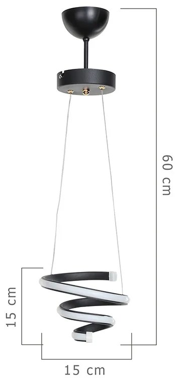 LED лампа 147-000048 черен метал