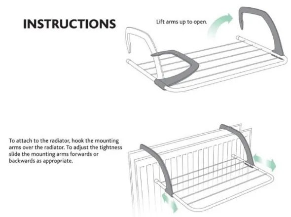 Висяща сушилня за дрехи Addis 6 Bar Radiator Airer