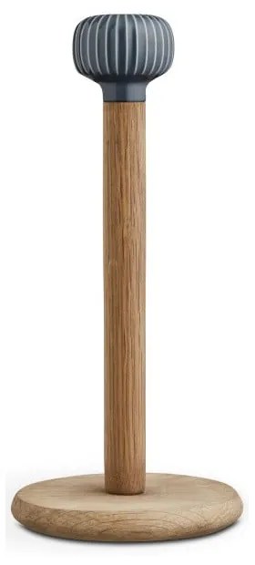 Стойка за хартиени кърпи от дъбово дърво с антрацитен детайл от порцелан Hammershoi Hammershøi - Kähler Design