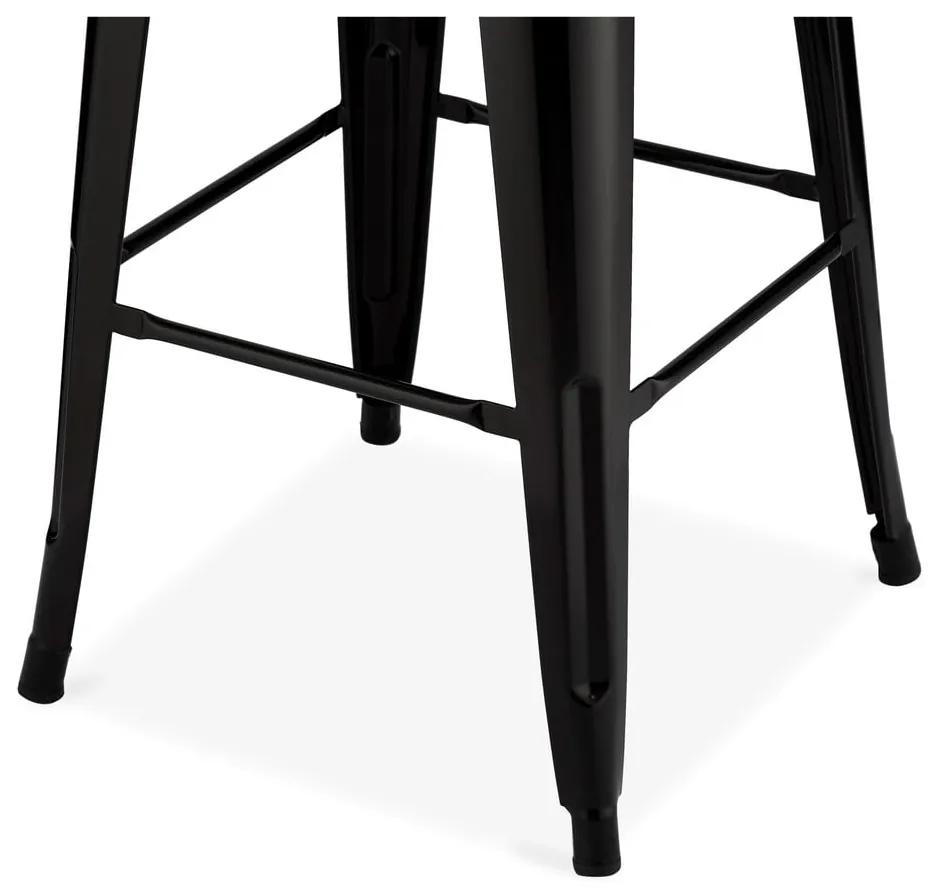 Черни метални бар столове в комплект от 2 броя 76 cm Korona - Furnhouse