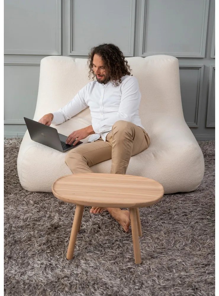 Сиво-бежов пуф Sofa Tube – SLOWDOWN