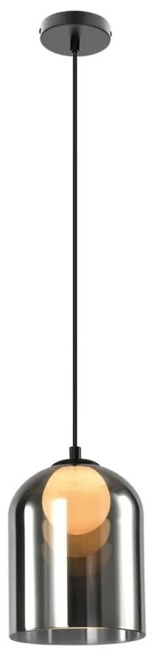 Полилей на кабел KLEA 1xG9/15W/230V димчато черен