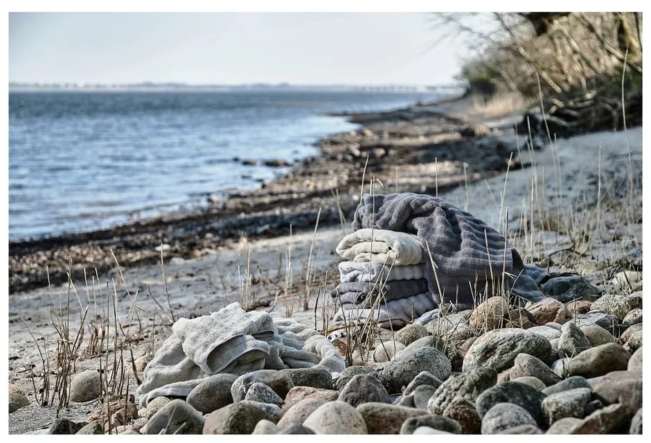 Светлосива памучна кърпа 70x140 cm Inu - Zone