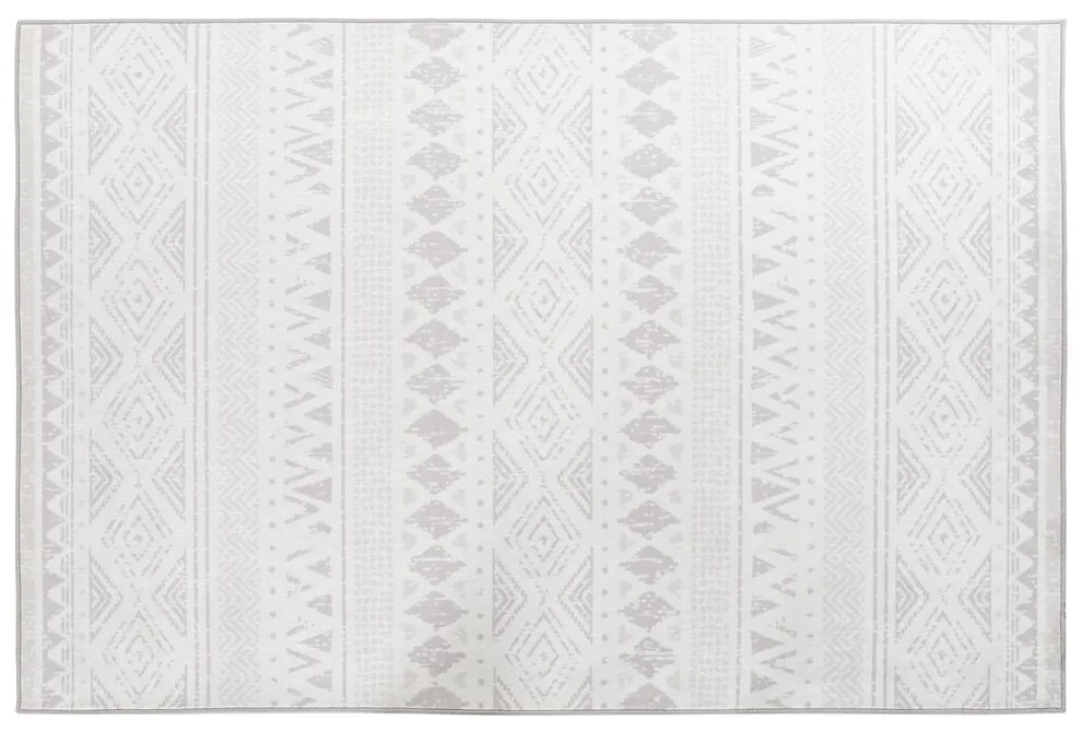 Килим DKD Home Decor Бежов Бял Ikat (200 x 290 x 0,4 cm)