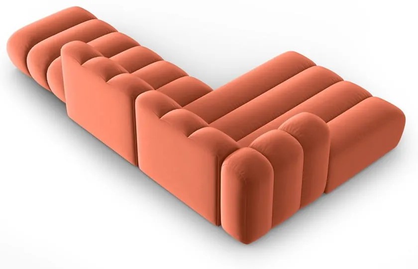 Розов ъглов диван (ляв ъгъл) Lupine – Micadoni Home