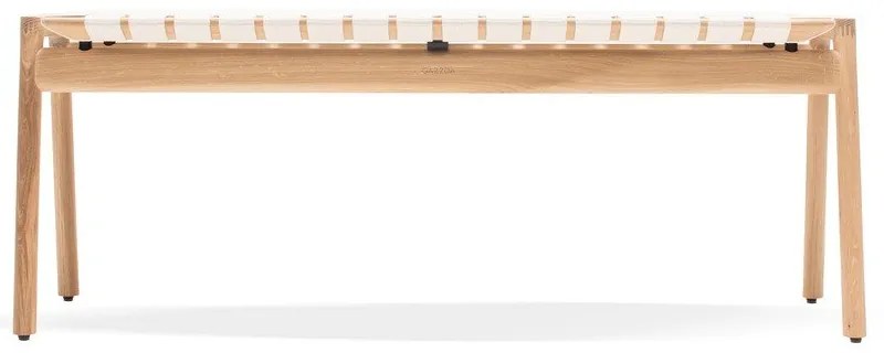 Пейка в бял/естествен цвят Klupa - Gazzda