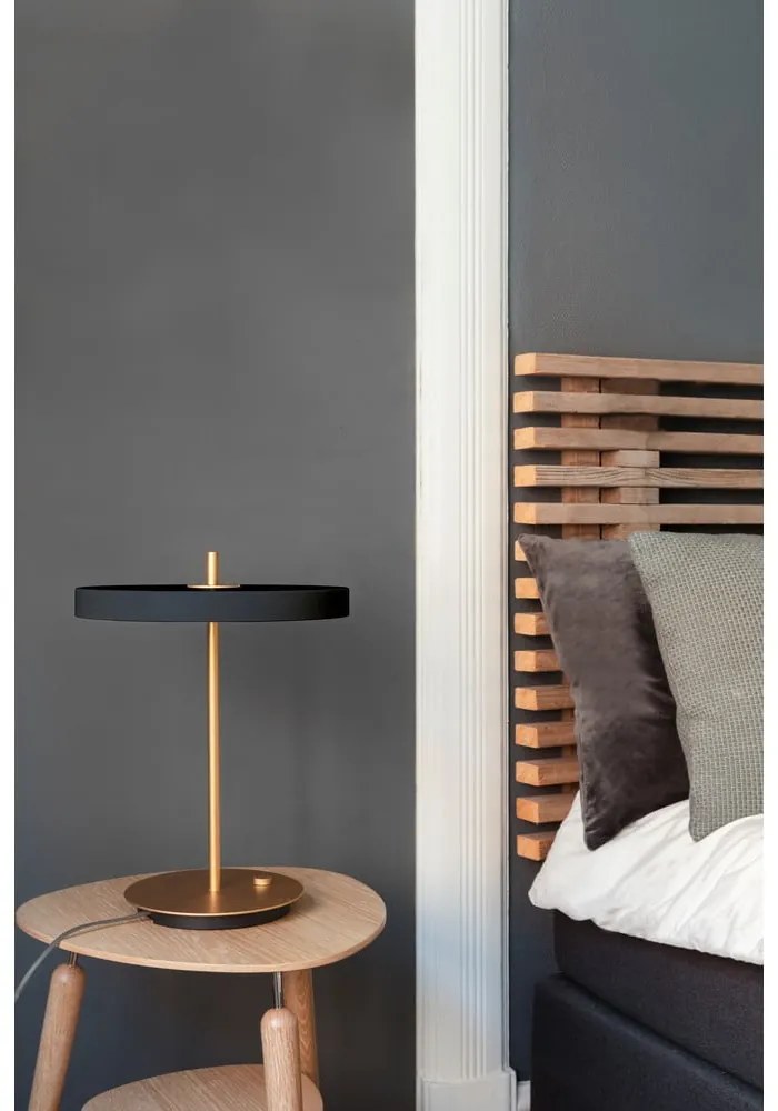 Антрацитна LED настолна лампа с метален абажур (височина 41,5 cm) Asteria Table - UMAGE