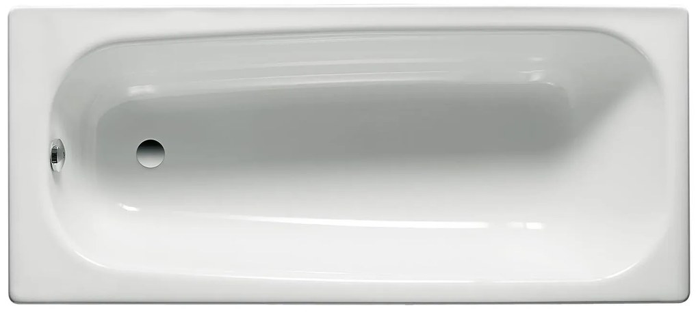 Правоъгълна стоманена вана, A235860000, Roca, бяла, 170х70х40см