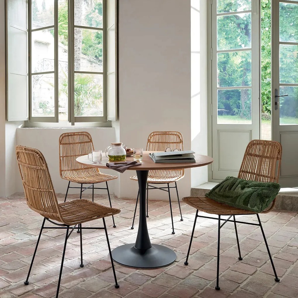 Трапезна маса atmosphera Elias, MDF, 100x76 cm - Бял