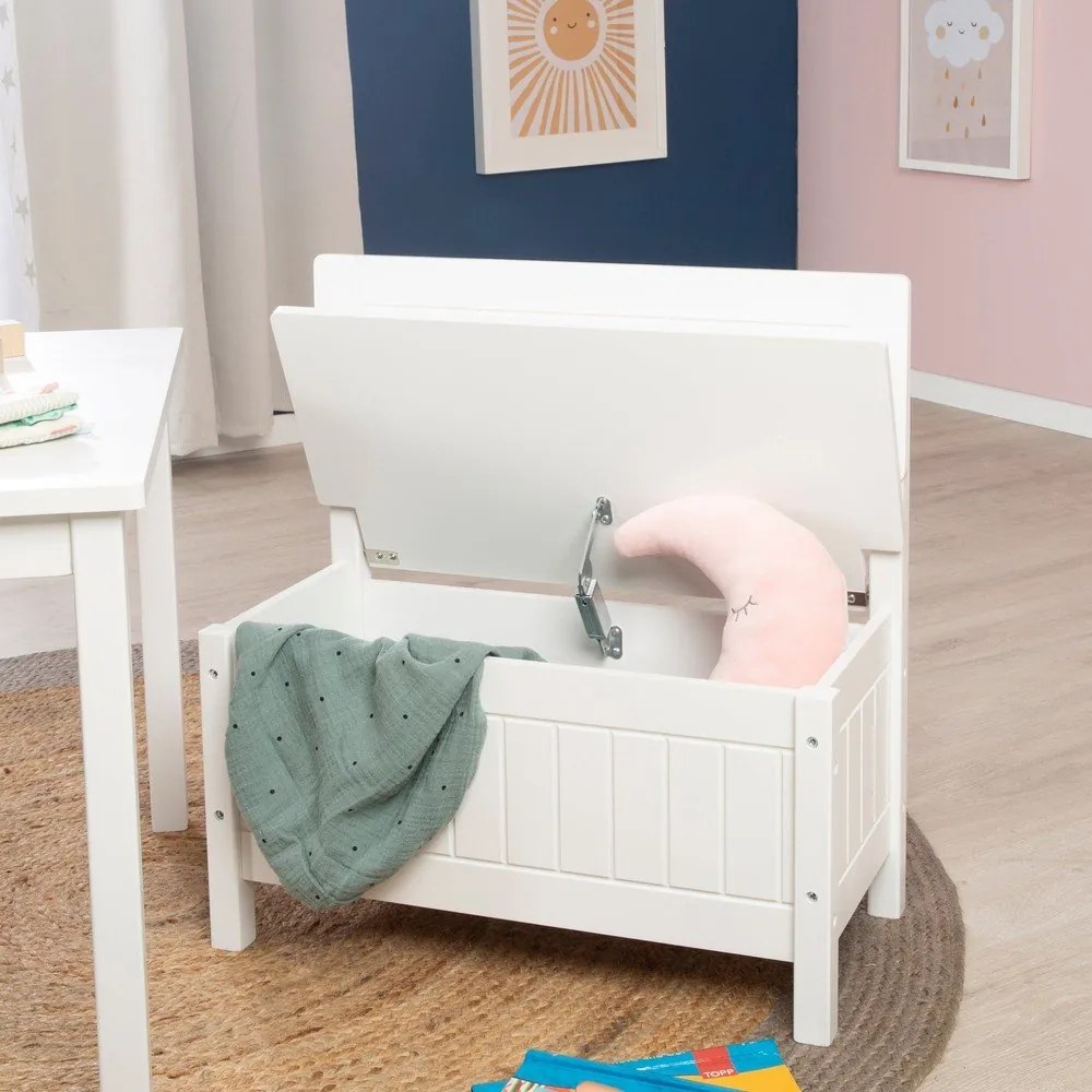 Бяла детска пейка – Roba