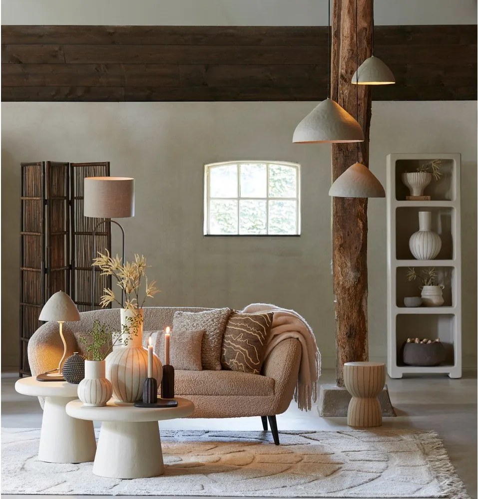 Керамична кръгла странична масичка ø 28,5 cm Finca – Light & Living