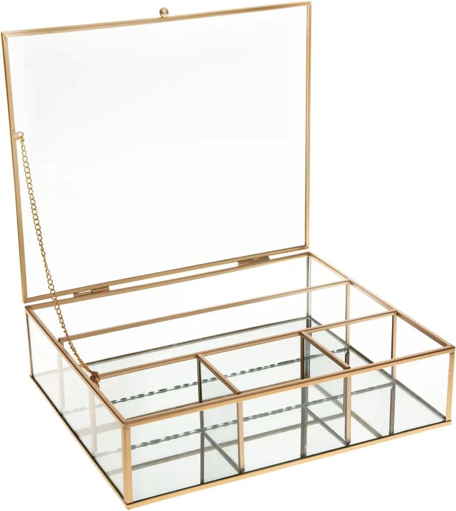 Кутия за съхранение на бижута atmosphera Mood, Стъкло