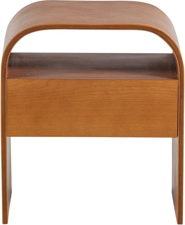 Нощно шкафче с рафтове в естествен цвят Momo – WOOOD