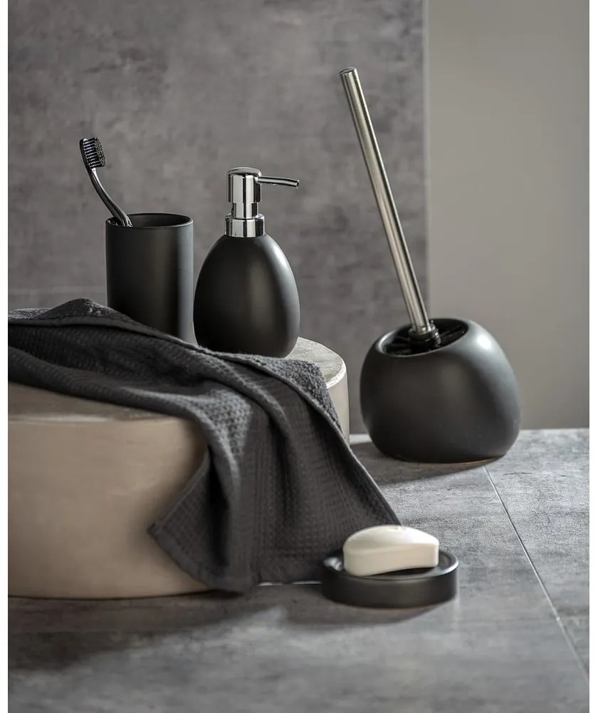 Матово черен керамичен дозатор за сапун Polaris - Wenko