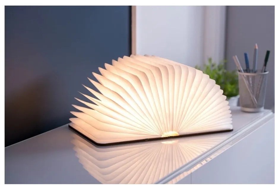 Кафява светлинна декорация с USB Booklight – Gingko