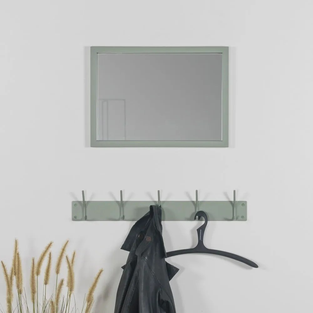 Сиво-зелена метална стенна закачалка 70 cm Fusion – Spinder Design