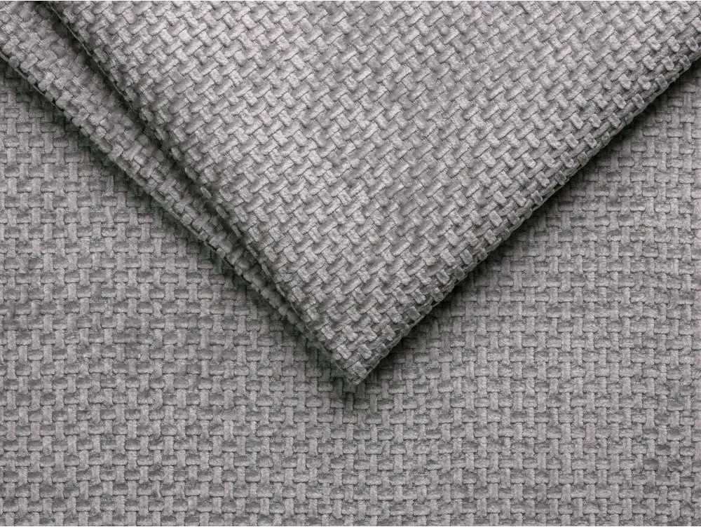 Сиво тапицирано двойно легло без табла 200x200 cm Whale – Micadoni