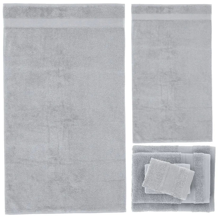 Светлосиви памучни хавлии и кърпи за баня в комплект от 6 бр. от тери Anti-Bacterial – Catherine Lansfield