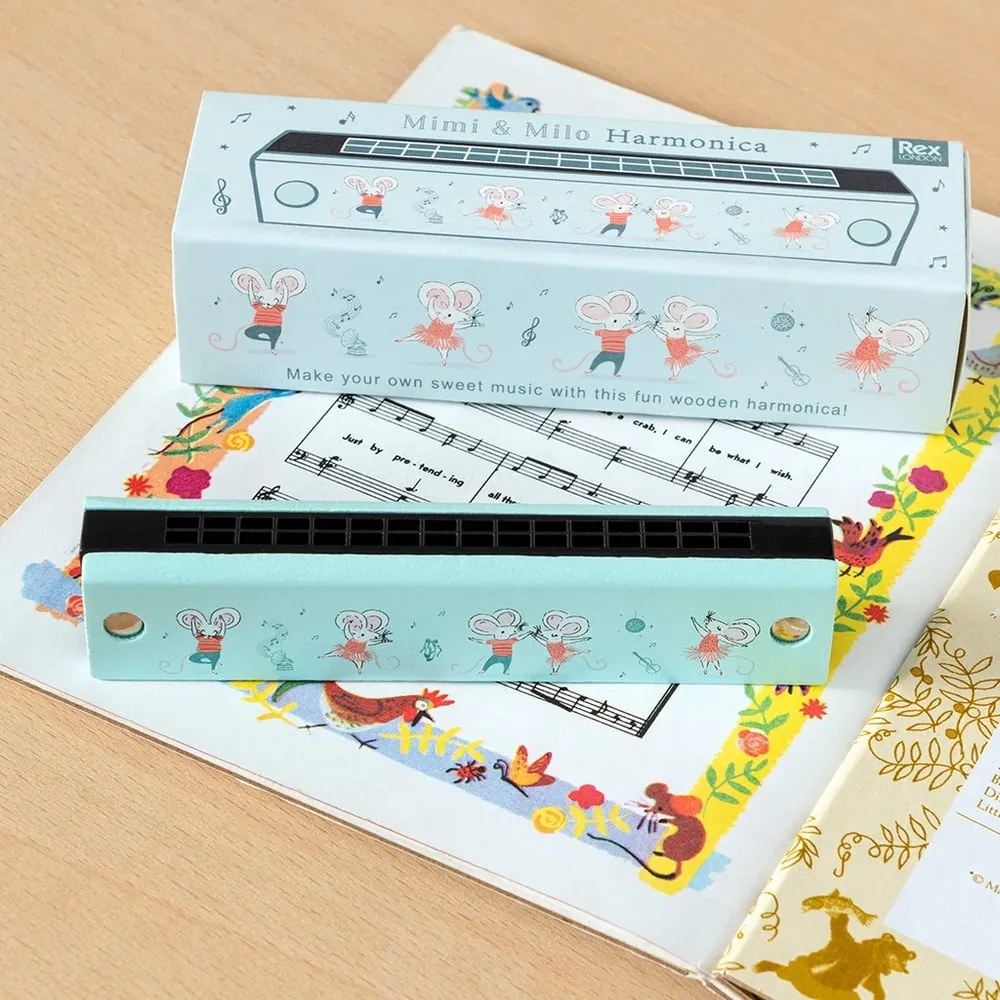 Музикална играчка Harmonica Mimi and Milo – Rex London