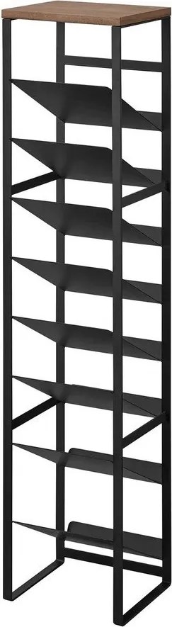 Черен метален стелаж за вино брой бутилки 16 20x88,5x19 cm Tower – YAMAZAKI