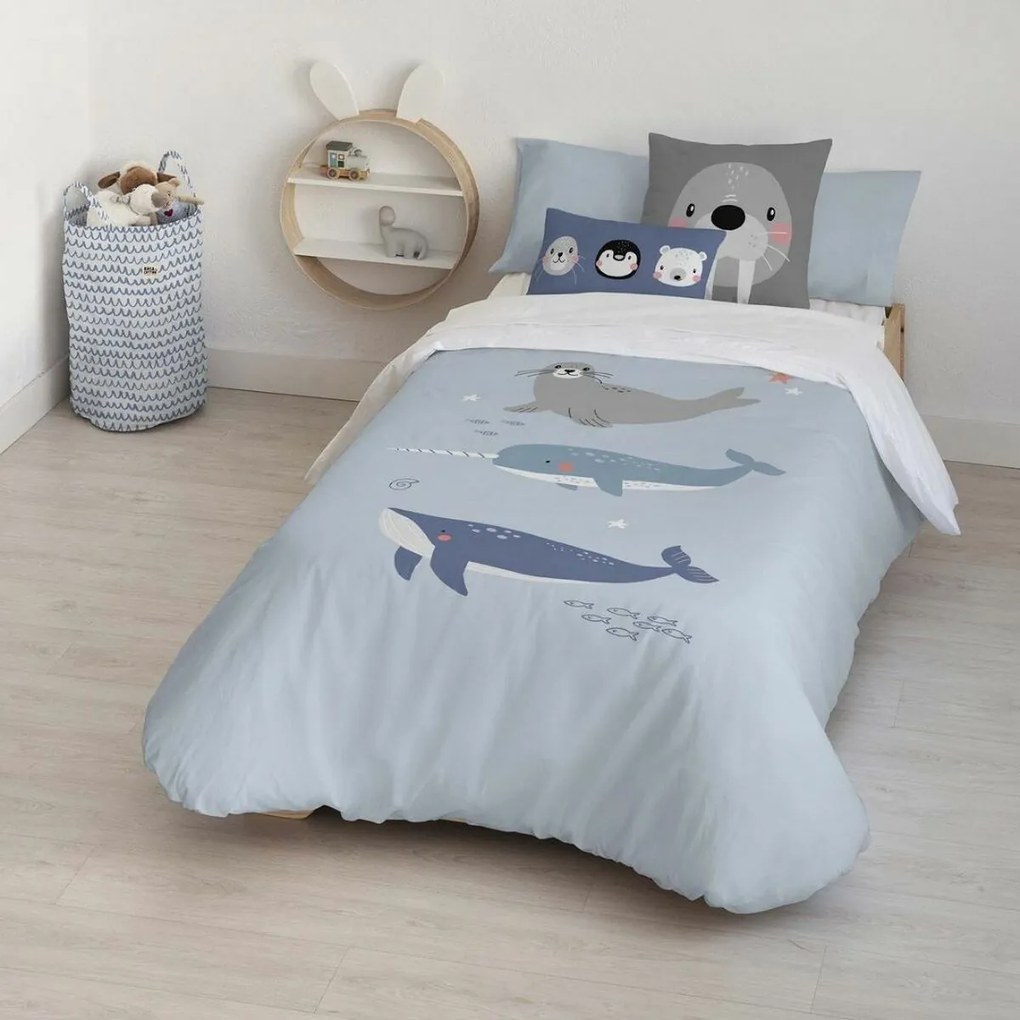 Покривало за одеяло Kids&amp;Cotton Tabor Big Син 180 x 240 cm