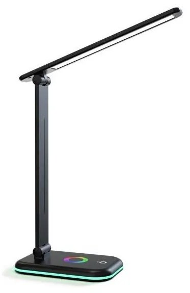 LED RGBW Димируема настолна лампа NOBLITE LED/7W/5V 3000/4000/6500K черен