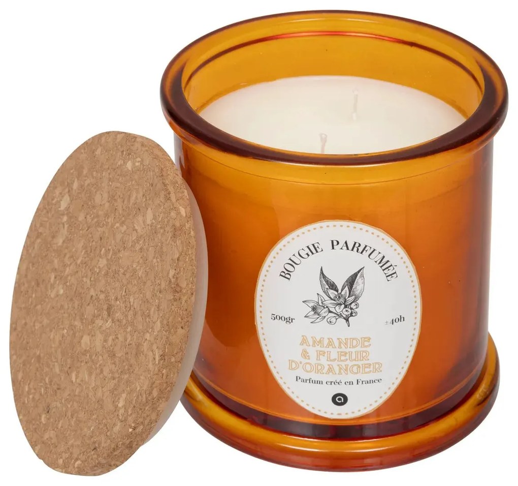 Ароматна свещ atmosphera Hapo, Стъкло, 500 g - Cotton