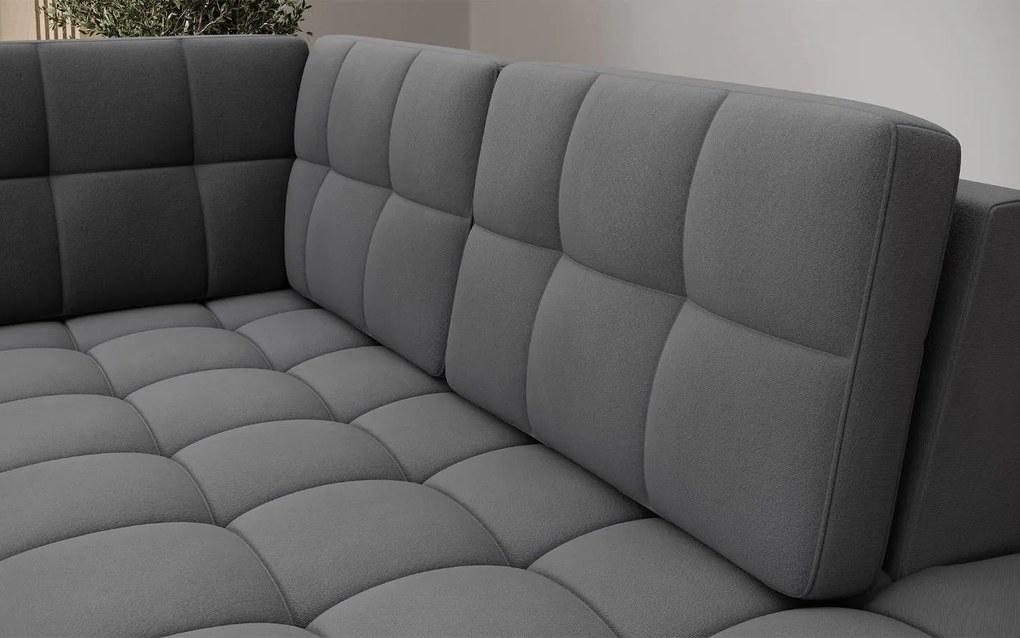 Ъглов диван Bale U-Антрацит-Десен